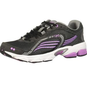 Ryka Women's Black and Purple Running Shoes